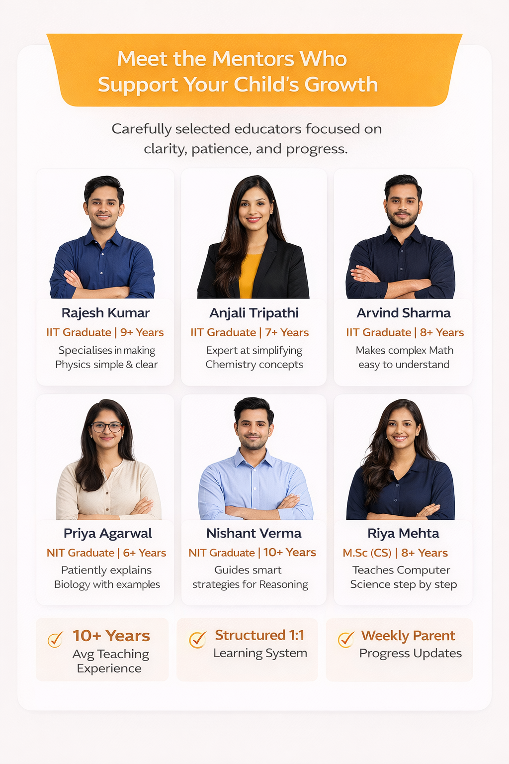 Meet the mentors who support your child's growth